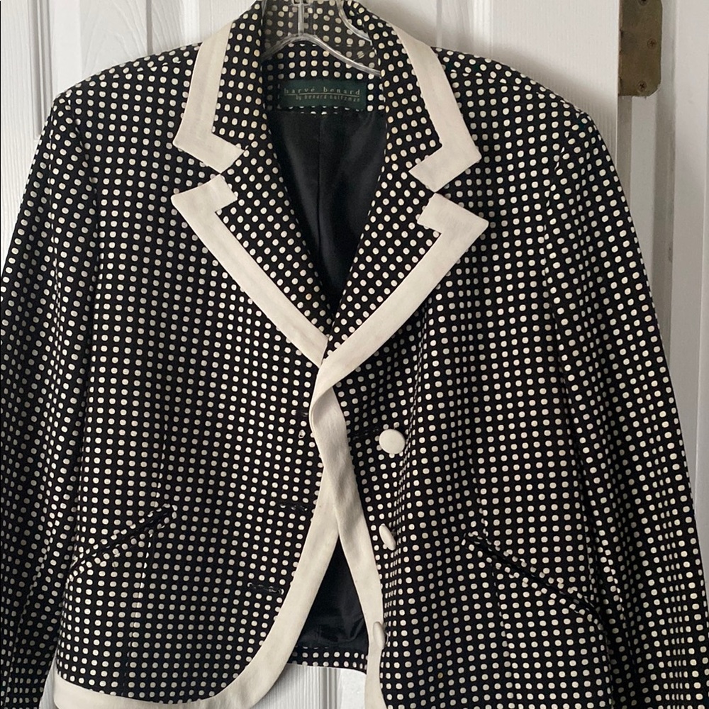 Black and white harve benard jacket